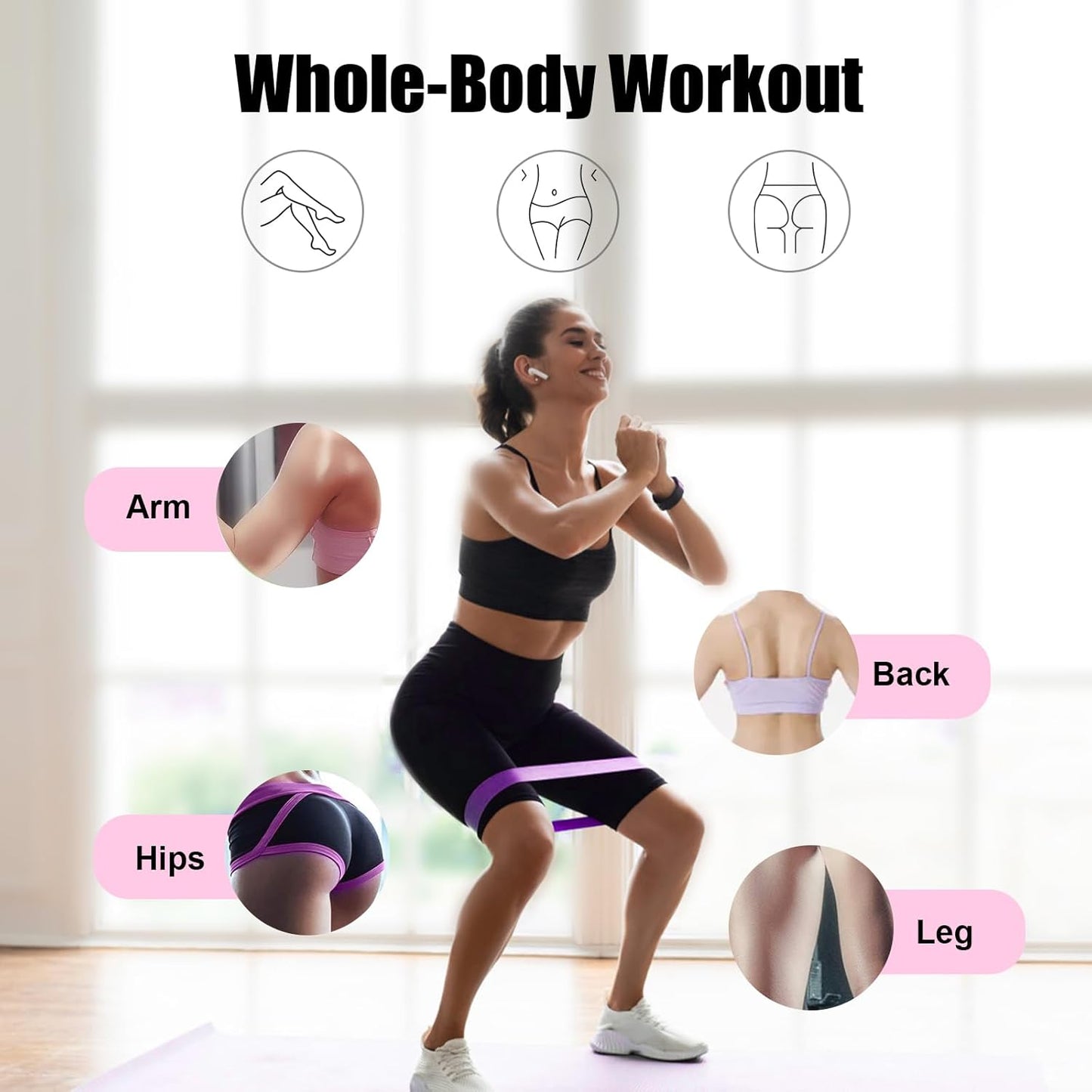 Bandas de resistencia   para glúteo y brazos